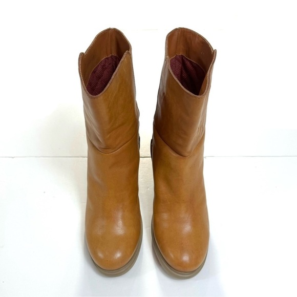 Camper 70s Retro Chunky Wood Heel Ankle Boot in Honey Tan Size 9 - Picture 2 of 11